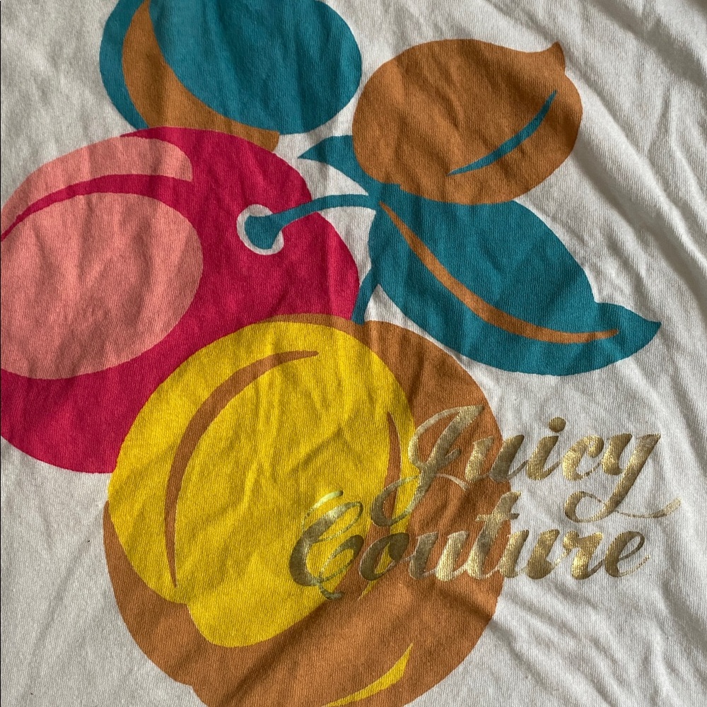 Juicy Couture White Tank with Colorful Graphic - Picture 6 of 9
